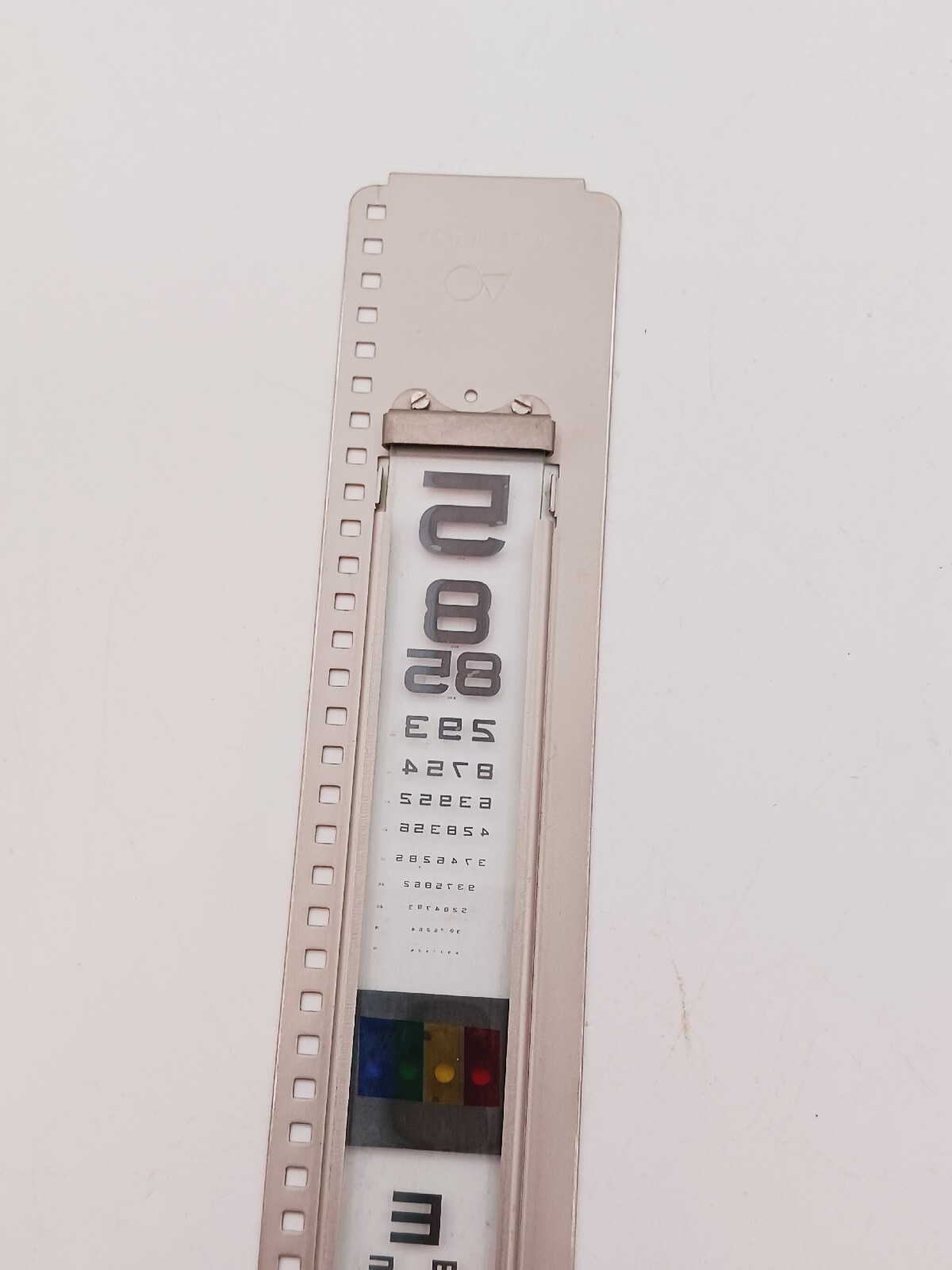 Vintage American Optical Numbers Project O Chart Slide In Original Box