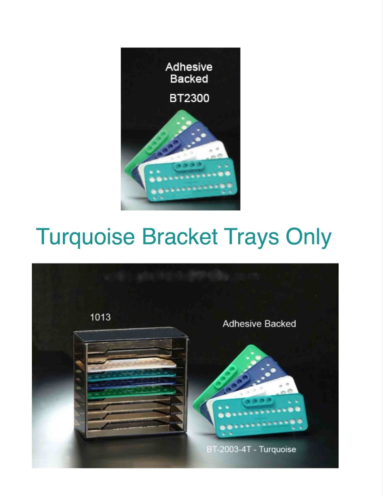Dental Orthodontic Bracket Trays 25 pcs Ortho Bracket Trays – color Teal
