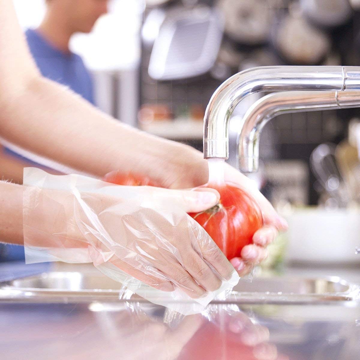 Disposable Plastic Gloves, 1000 Pcs, Kitchen Cooking Cleaning Food Handling