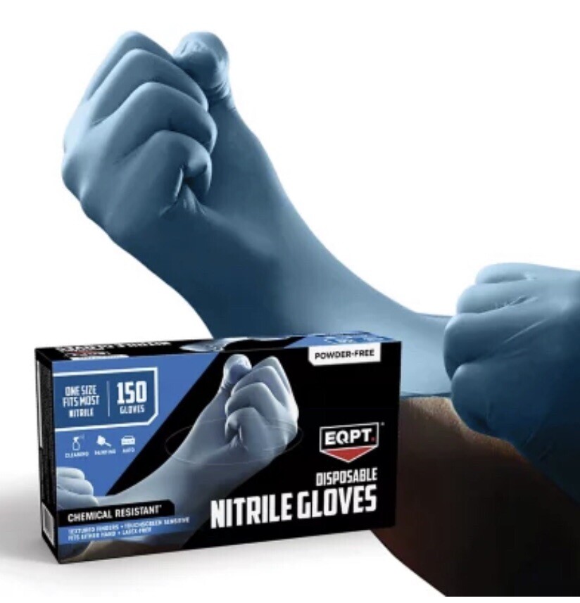 EQPT Blue Powder-Free Nitrile Gloves, 2 pk., 300 ct.