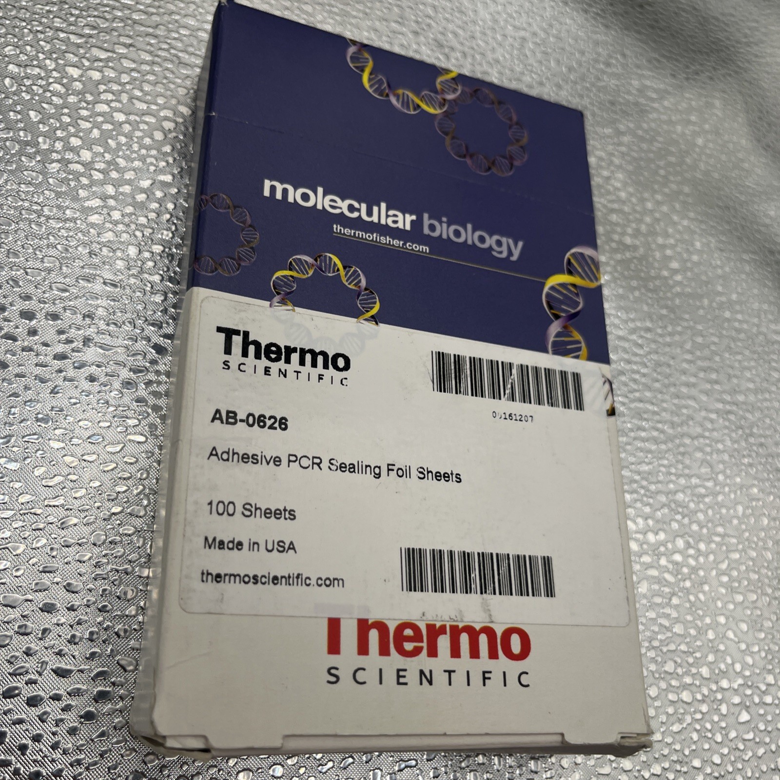 Thermo Scientific Adhesive PCR Plate Foils AB0626 (100 Sheets) 1 Pk