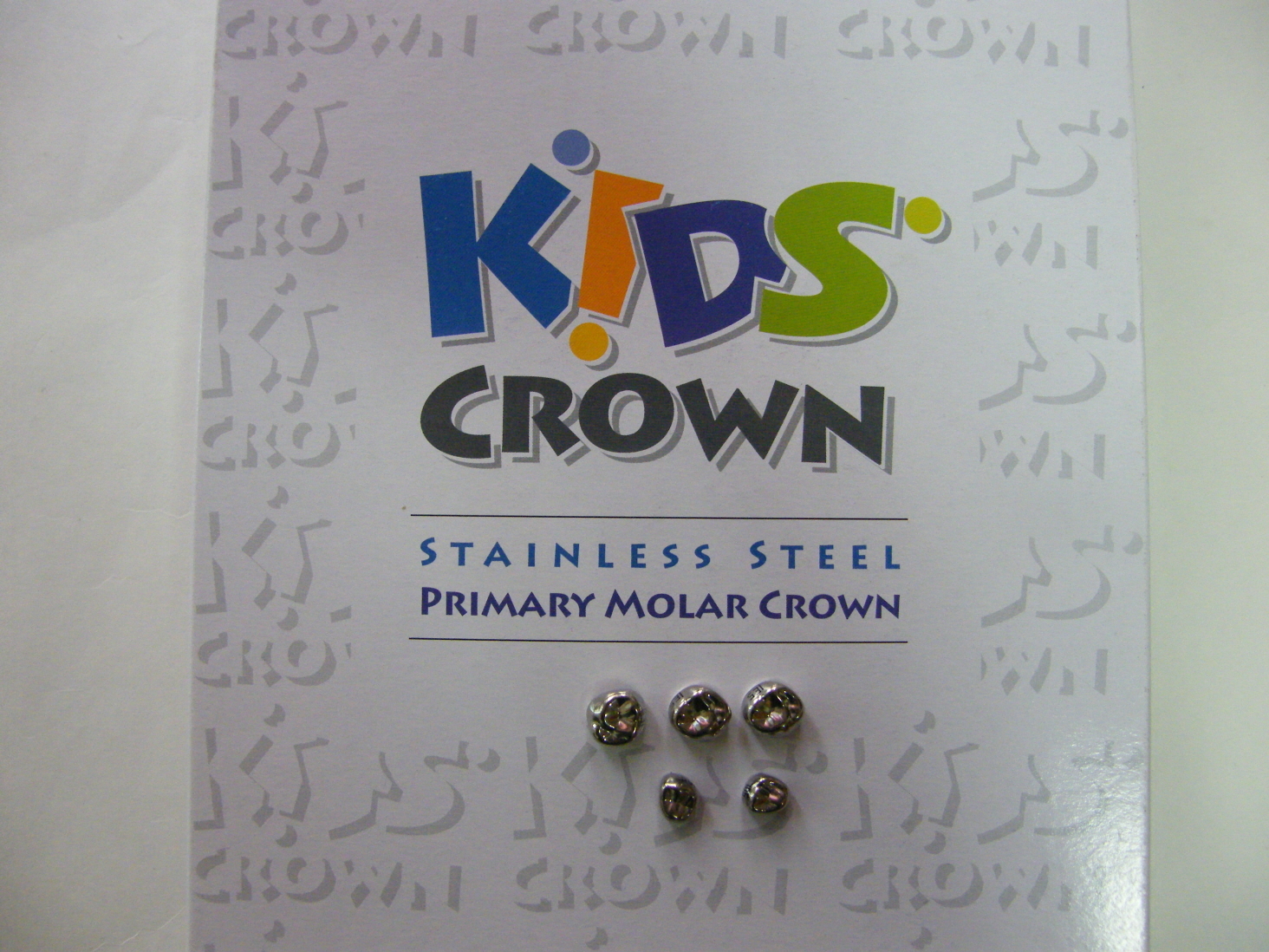 (5 pcs /box) Stainless Steel Primary Molar Kids Crown (FDA, CE) KOREA MADE