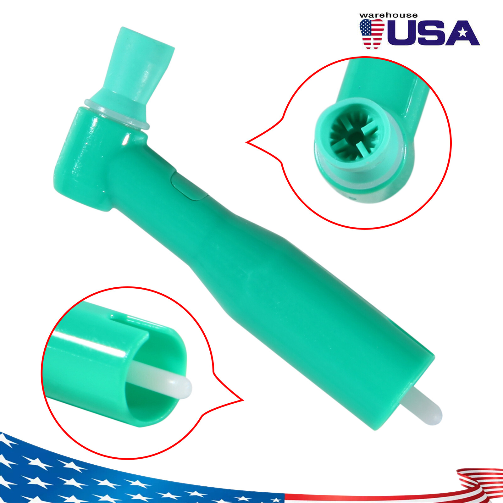 100pcs Dental Disposable Pro Angle Prophy Angles Cup Green Color New 105°