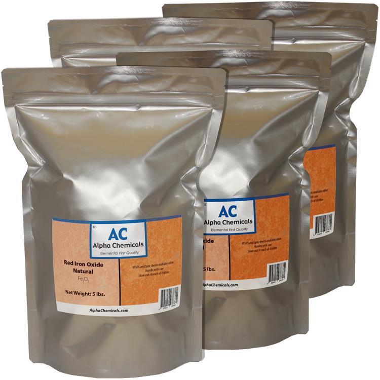 20 lb Red Iron Oxide – Fe2O3 – Natural Source