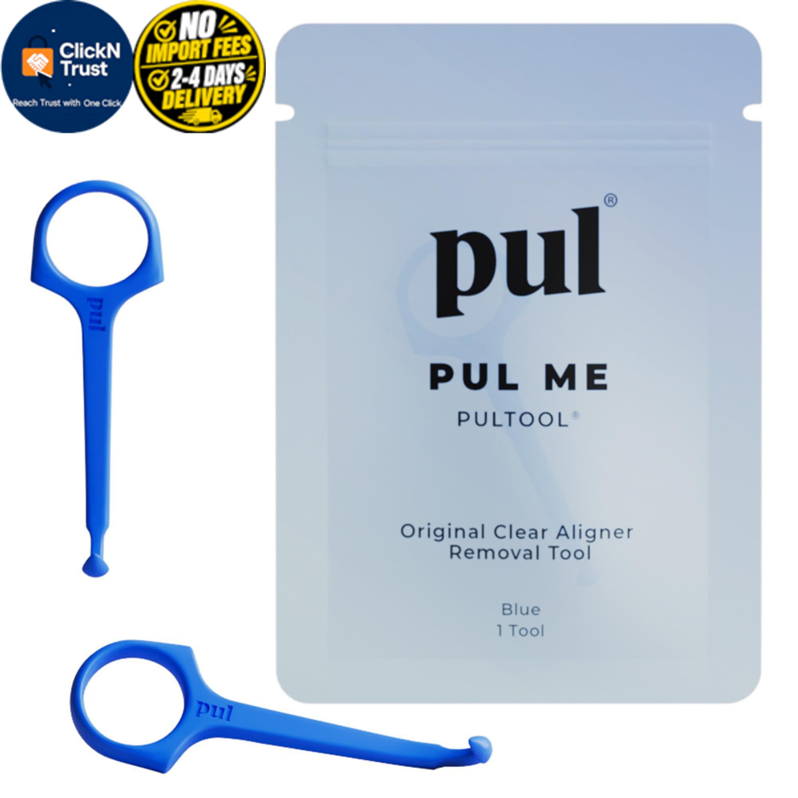 PUL Pack of 2 Aligner Removal Tool – Invisalign Remover & 2 Pack, Blue