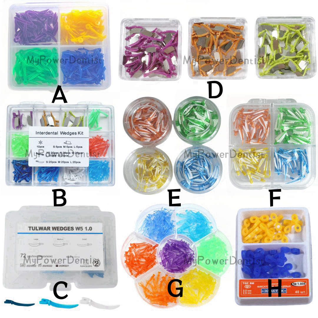 Dental Fender Wedges Diastema Tulwar Wedge Matrix System Refill Diamond Wedges