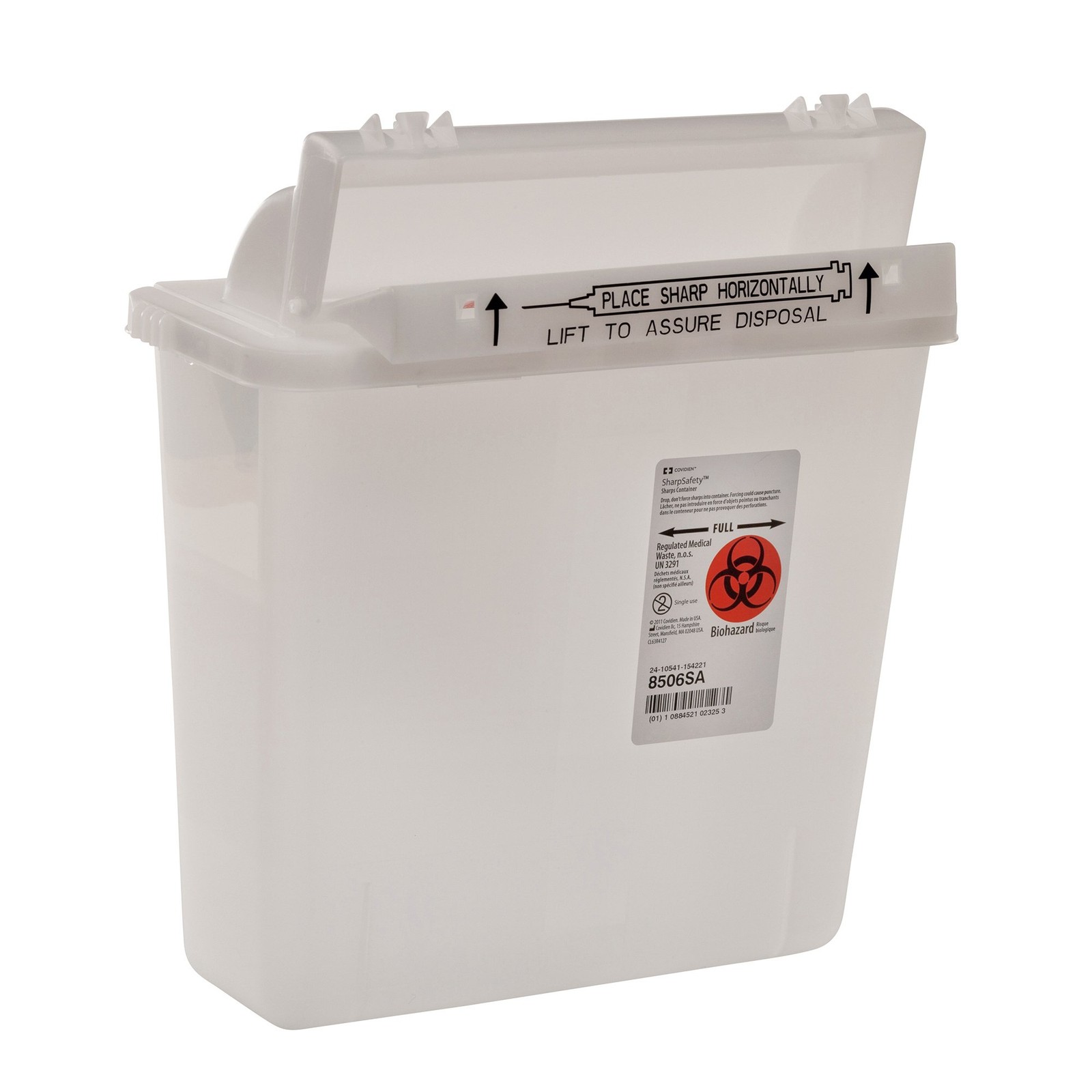 SharpStar In-Room Sharps Container 1.25Gal 12.5×10.75×5.5″ Each