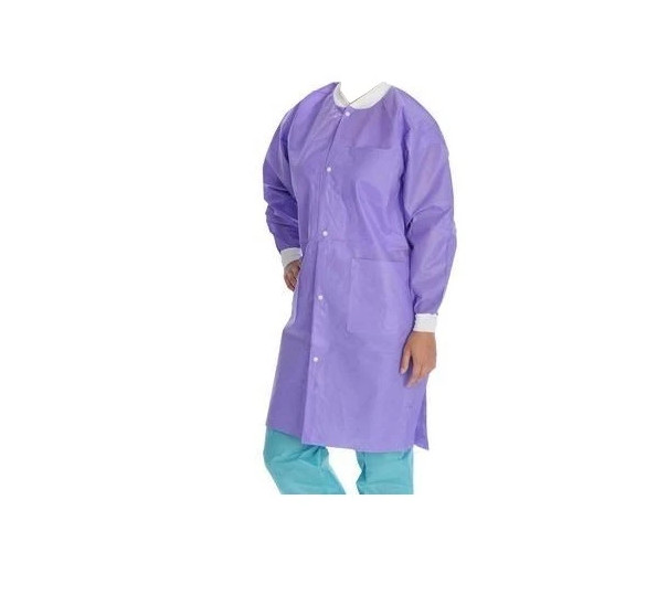 ValuMax Extra-Safe Disposable Lab Coat Purple XL 10/Pk Knee Length 3660PPXL