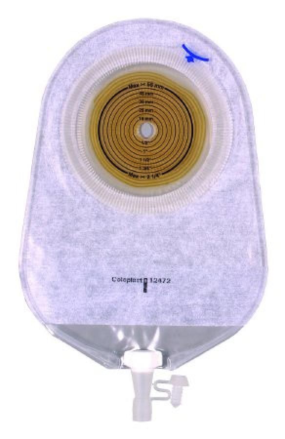 Assura Urostomy Pouch .375-2.25″ Stoma 1PC 10.75″ Len. Flat Trim Ext Wear Drain