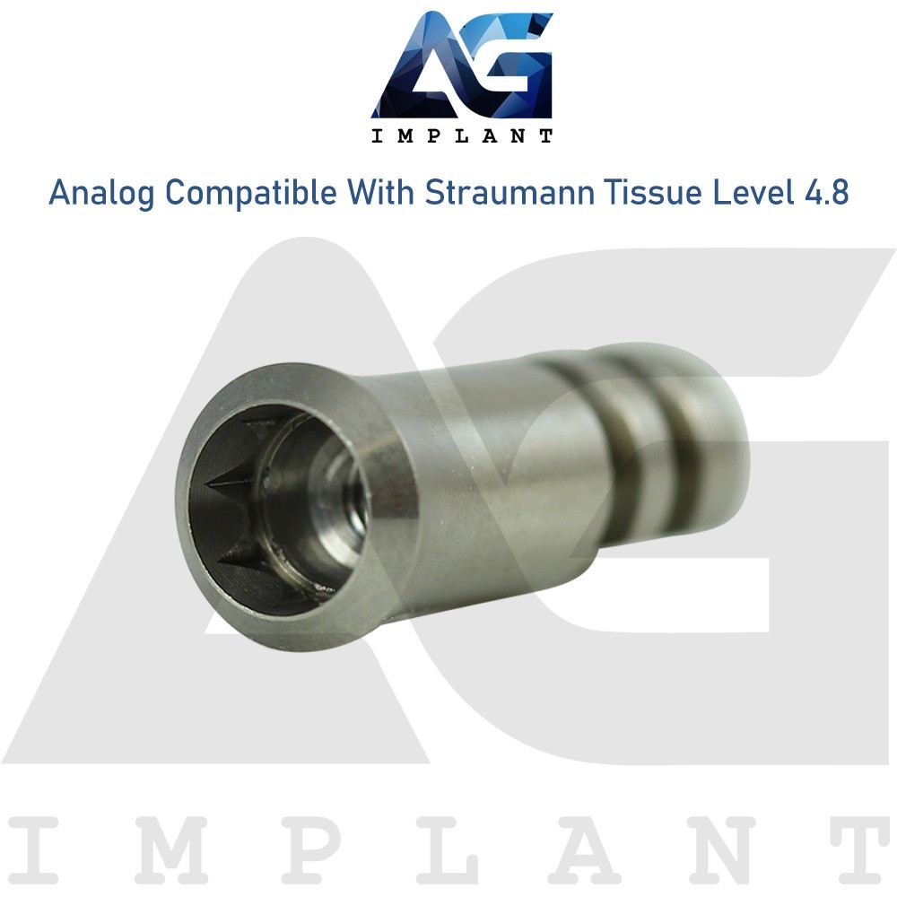 10 Fixture Analog Compatible with Straumann Tissue Level® Ø4.8mm (RN)