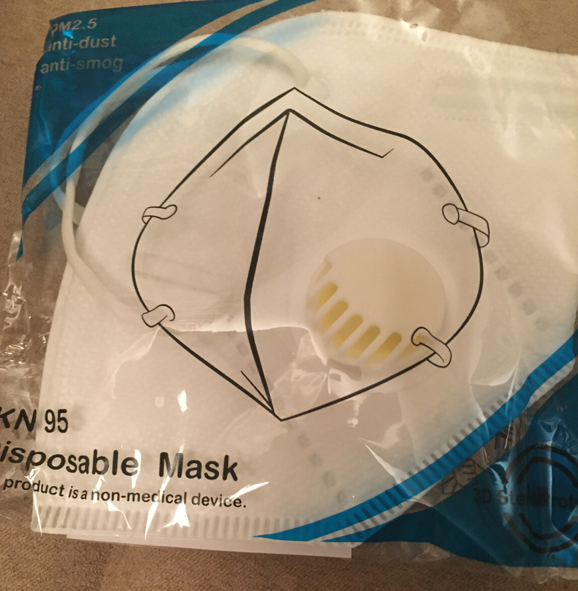 «10» New Masks KN95 With «BREATHING VALVE» . USA Authorized Seller