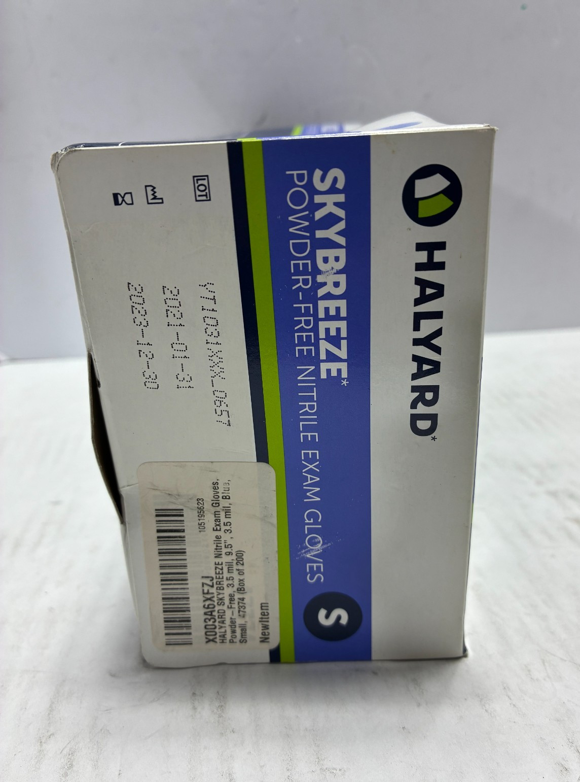 HALYARD Skybreeze Powder Free Nitrile Exam Gloves 3.5 Mil Small 200 Pcs