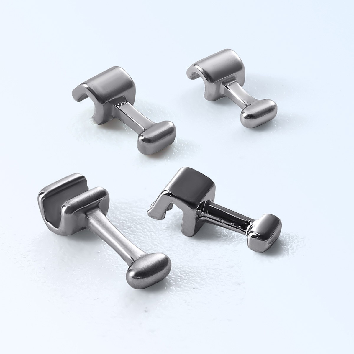 Dental Orthodontic Crimpable Hooks 50pcs Stainless Steel Archwire Fix Silver