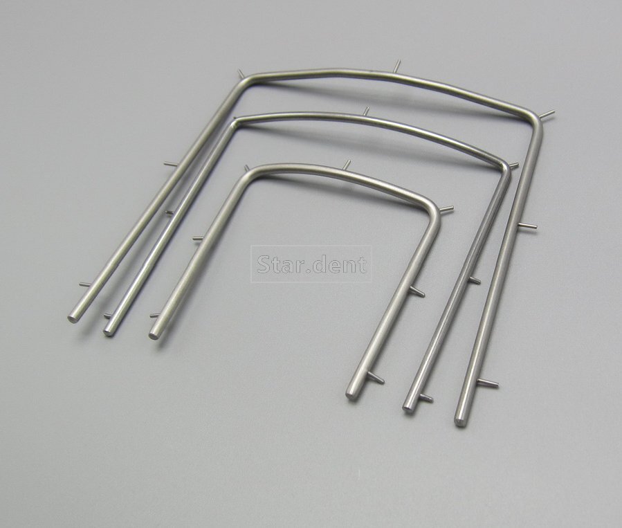 Dental Rubber Dam Sheet Frames Hager Light X-Ray Film Bracket Plastic Steel SML