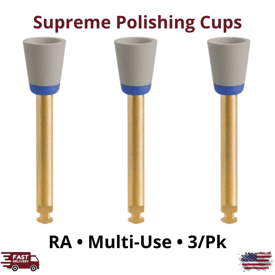3/Pk Supreme Polisher Cups RA Latch-Type Universal Composite Finishing System