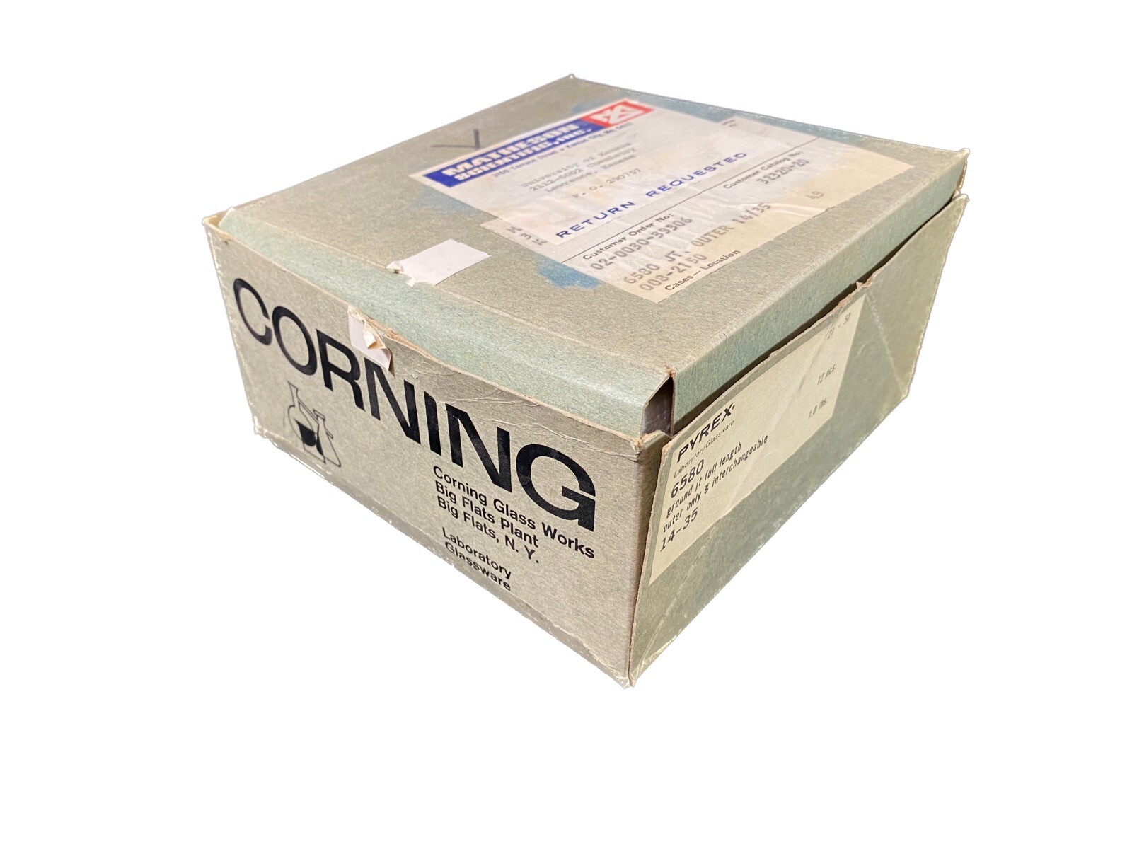 PYREX 14/35 Ground Joint Corning Full Length Glassware #6580 Outer Only (12/bx)