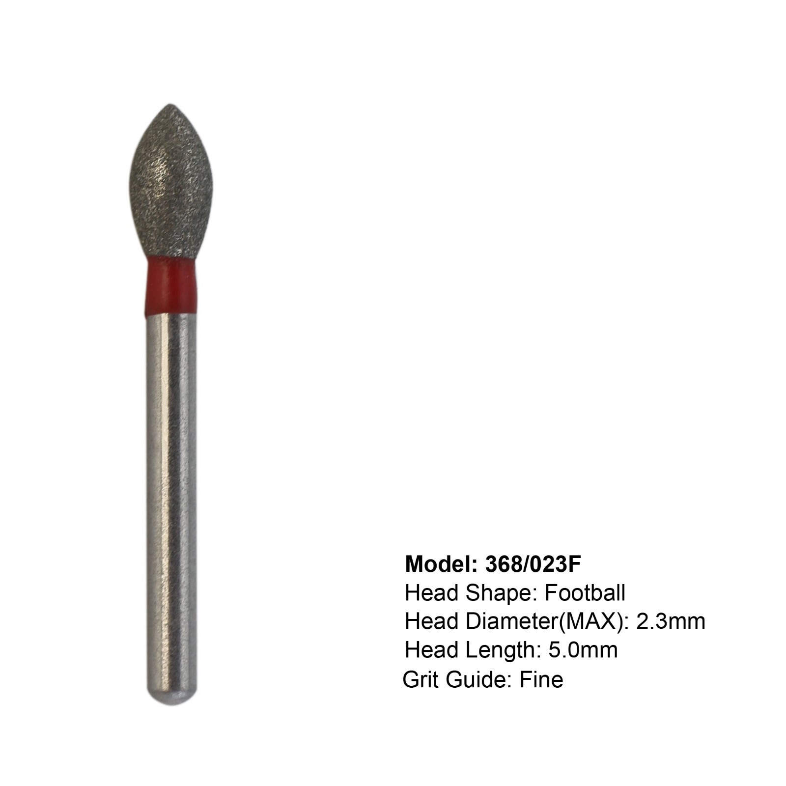 Dental Diamond Burs Football Egg Pointed 368 379 FG High Speed Bur Coarse Fine