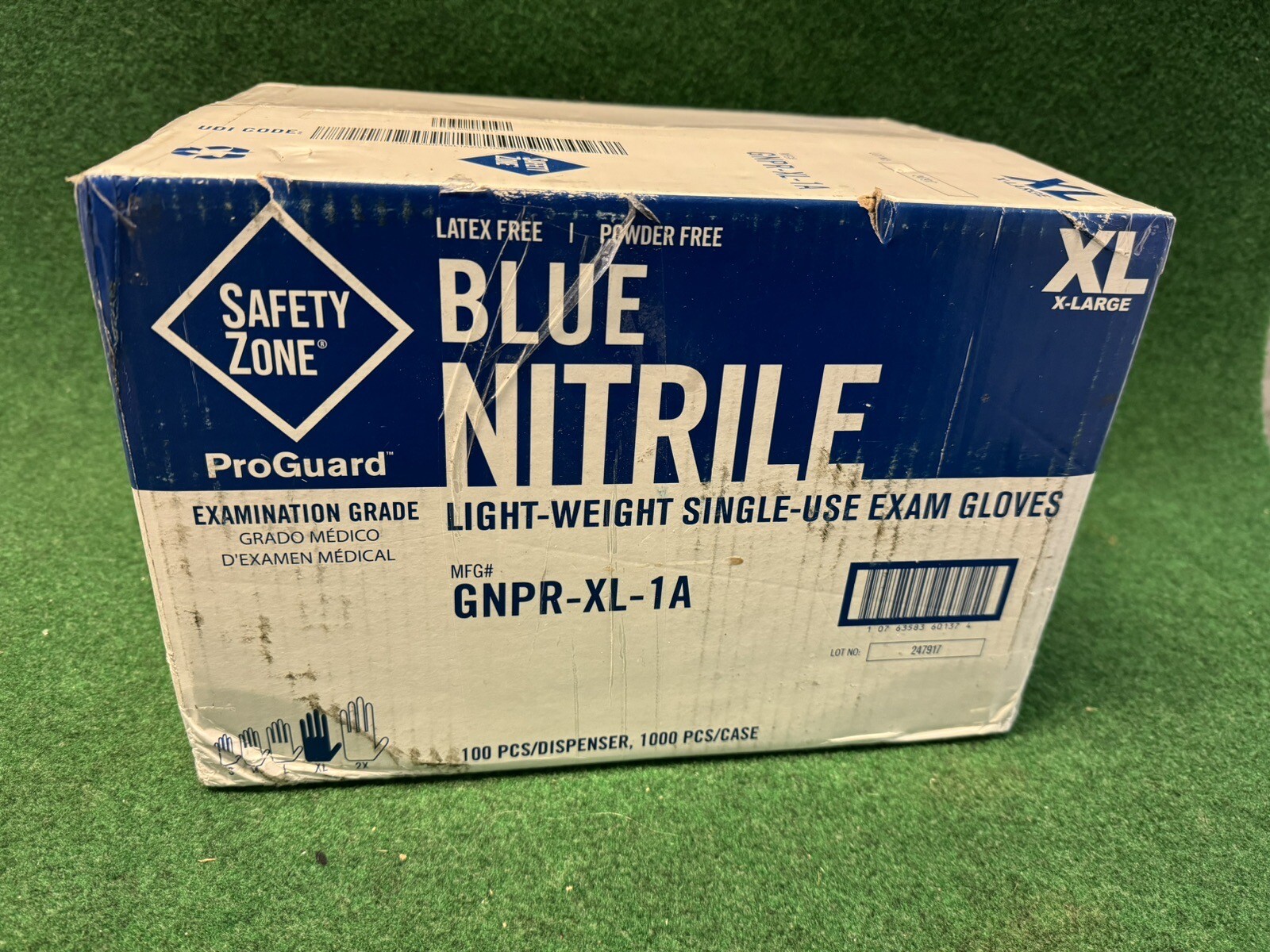 1000 Disposable Nitrile Exam Gloves Powder Free Non Latex by Safety Zone Sz Xl