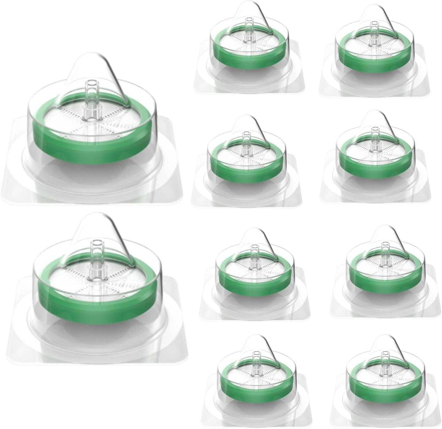 Set of 50 Sterile Syringe Filter PES Membrane Filtration 33mm 0.22μm Lab Filters