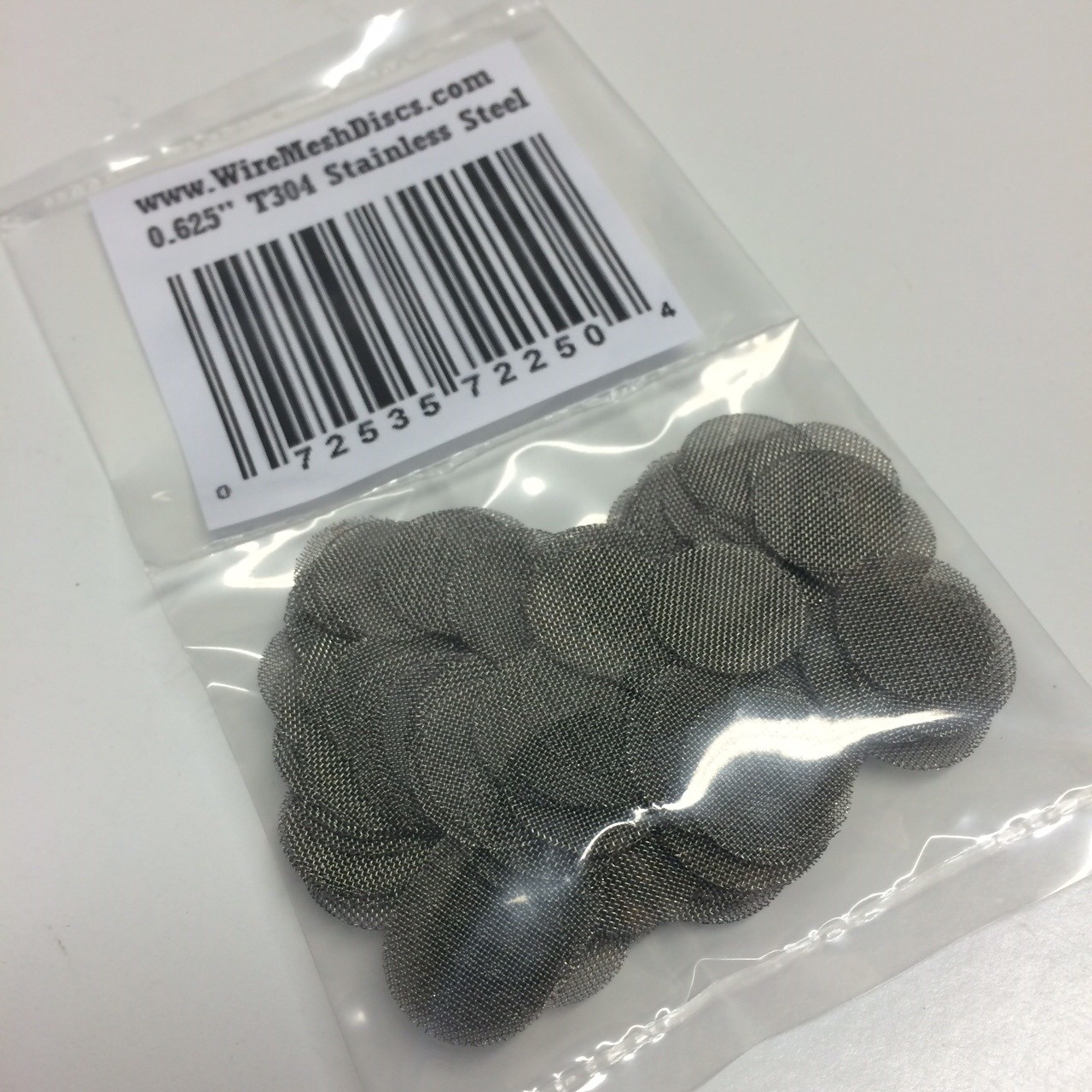 100 COUNT Stainless Steel T304 Wire Mesh Screen Filter Discs 5/8″ MADE IN USA!