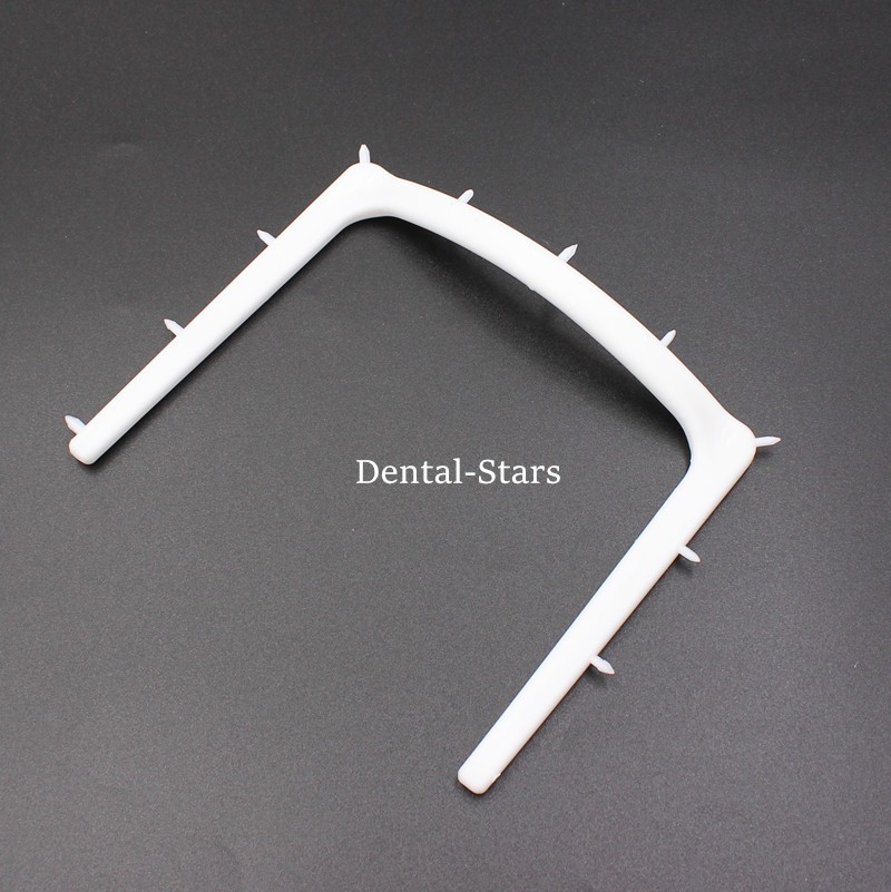 Dental Plastic Rubber Dam Frame Sheets Bracket Foldable/U-Shaped Barrier Tools