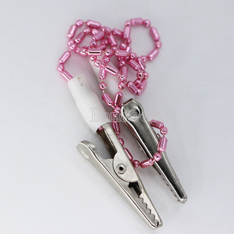 50Pcs Dental Instrument Flexible Bib Clips Cord Napkin Holders Random Color