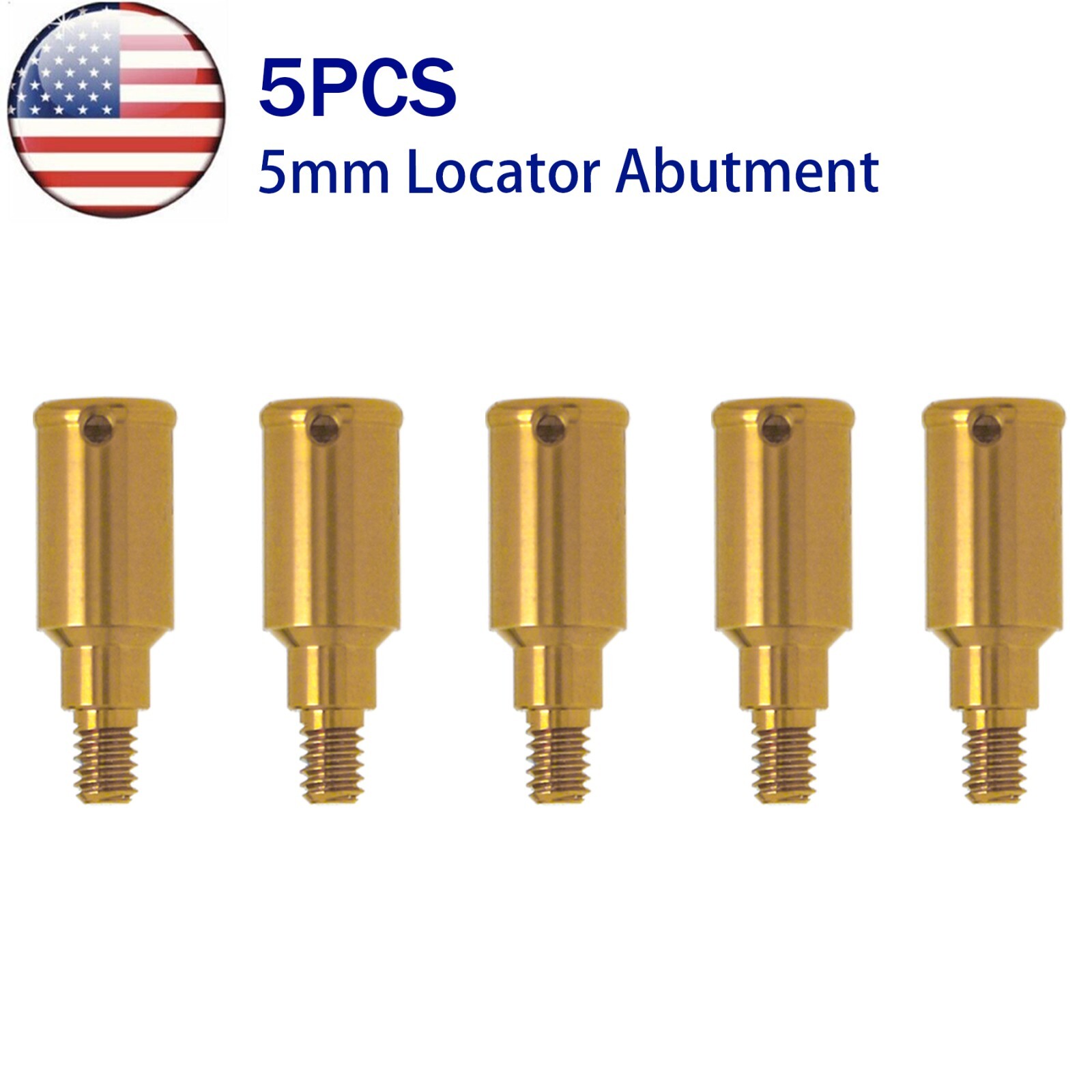 US Dental Attachment Abutment PAØ3.5mm Removable Male Caps Tool for Zimmer