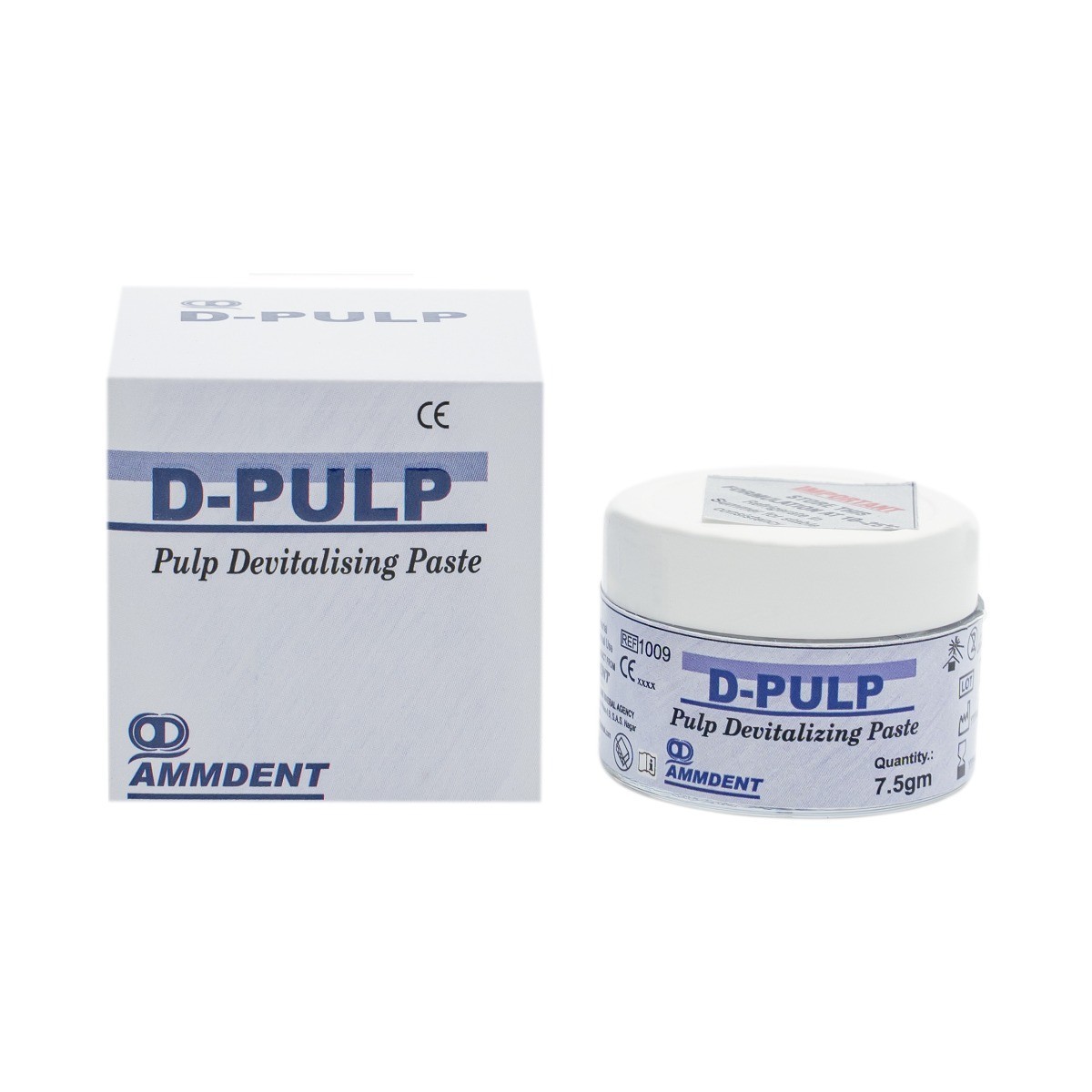 Ammdent D-Pulp Dental Paste For Pulp Devitalization 7.5gm Jar Pack Of 2