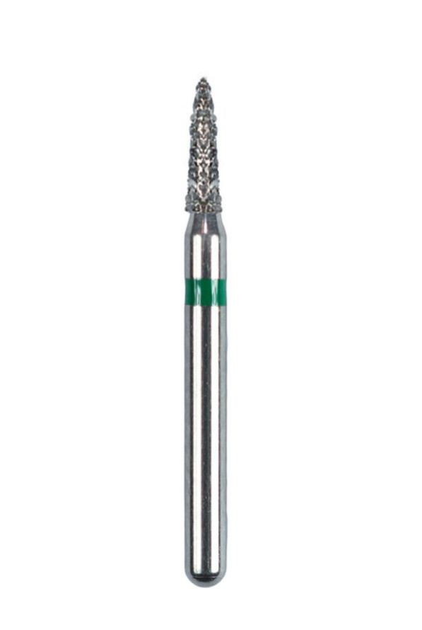 *** Strauss Dental Diamond Burs 6/pk 368/010C Pointed Football Coarse FG ***