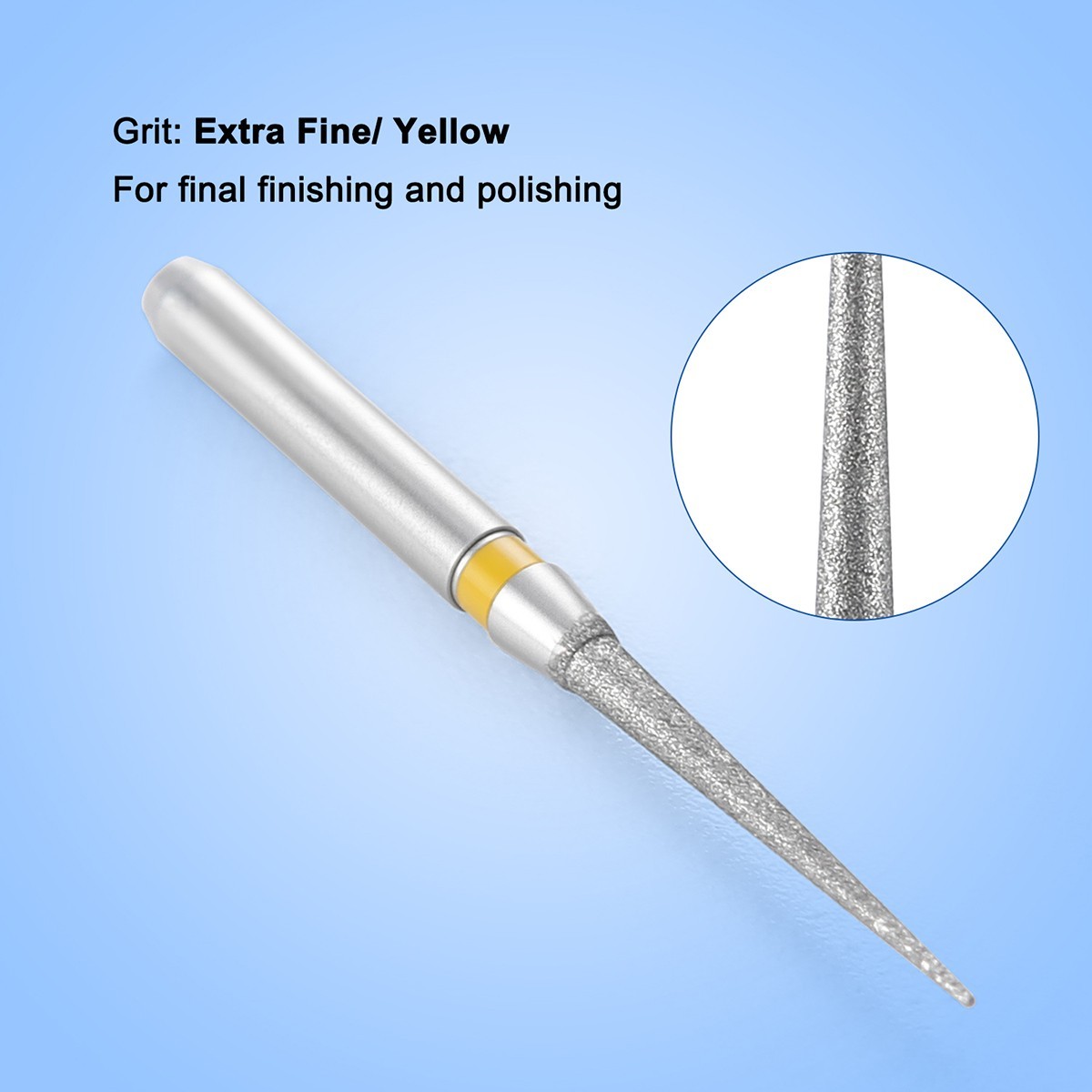 Dental Diamond Bur FG Needle/ Pointed cone 10pcs/box For High Speed Handpiece