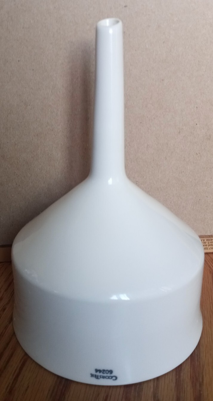 Authentic Coors Porcelain 60244 Buchner Funnel Glazed 7.5″ H CoorsTek