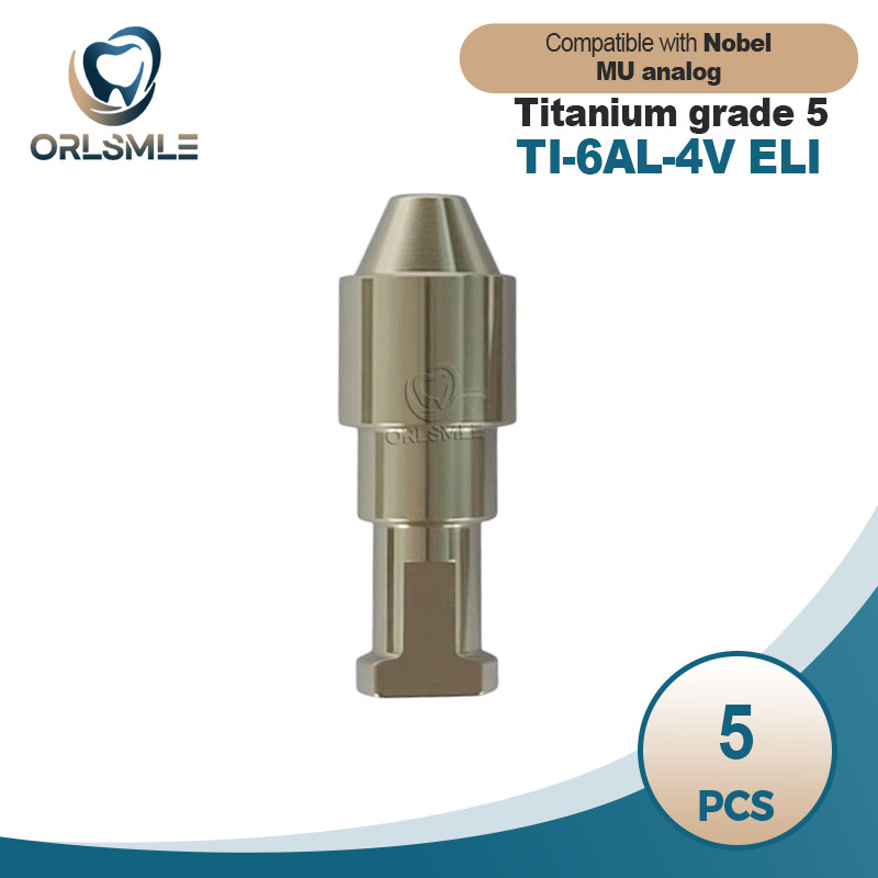 5 pcs Dental Ti lab analog Multi unit analog compatible with Nobel Biocare D4.8