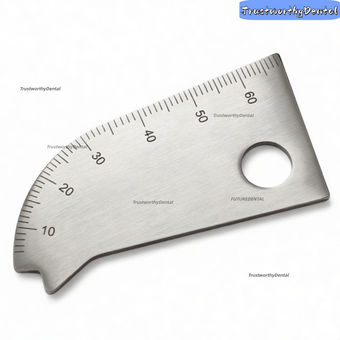 Dental Bite Gauge Caliper Mouth Gag Opening Capacity Measuring Gap Ruler