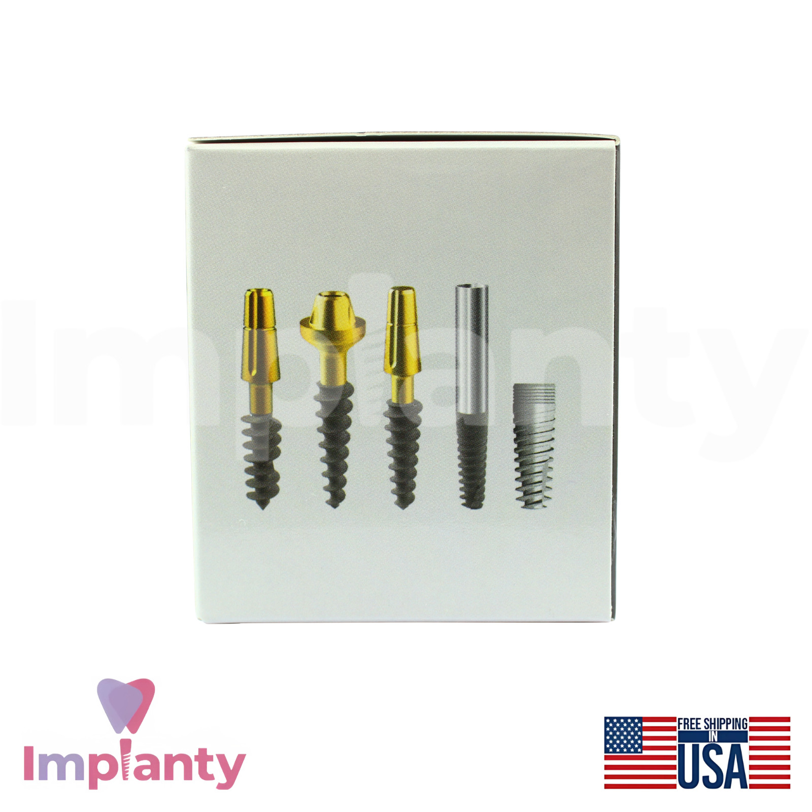 5X Compressive Monoblock Dental Fixture Titanium Sterile SLA Surface Dentistry