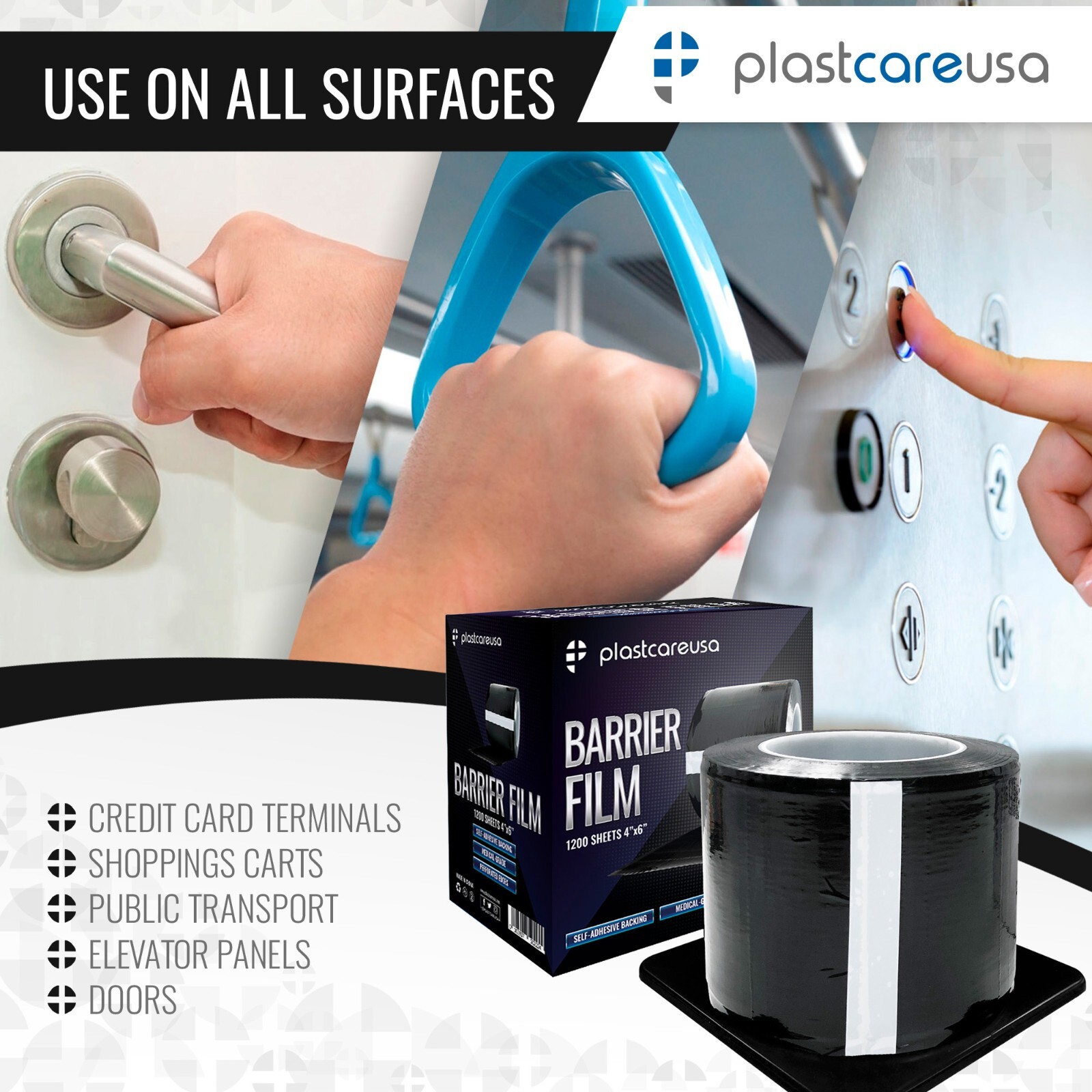Black Barrier Film, Plastic Sheets, Tape for Dental Tattoo Medical Adhesive Roll