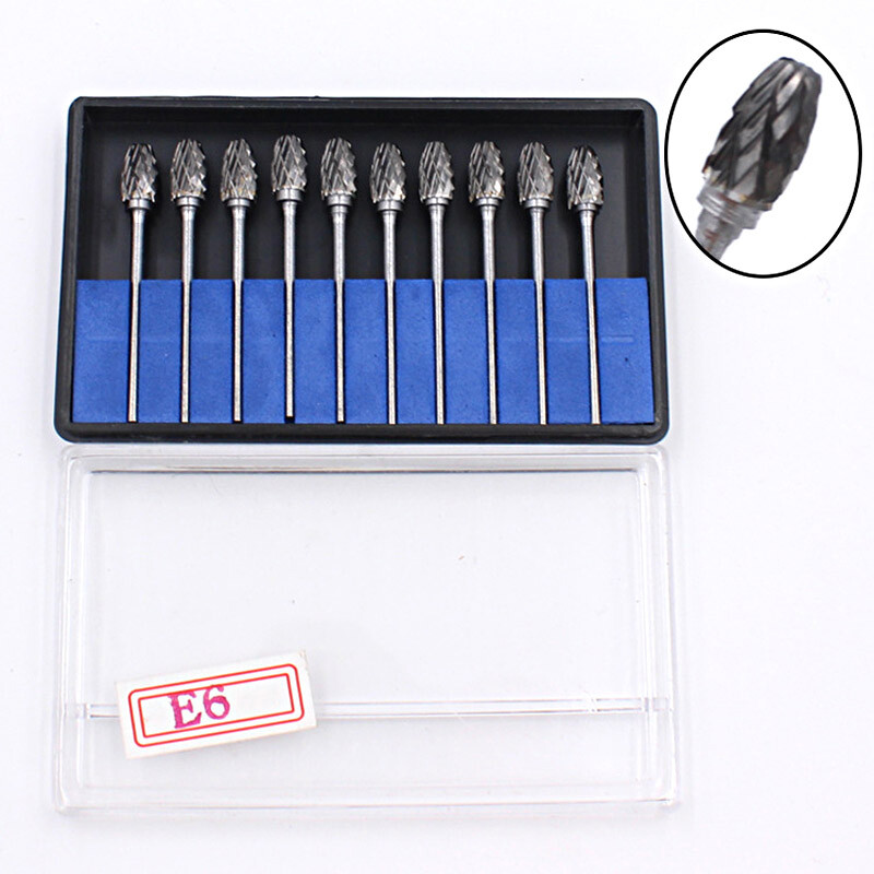 10/20Pcs Dental Lab Burs Tungsten Carbide Polishing & Finishing Drills 2.35mm HP