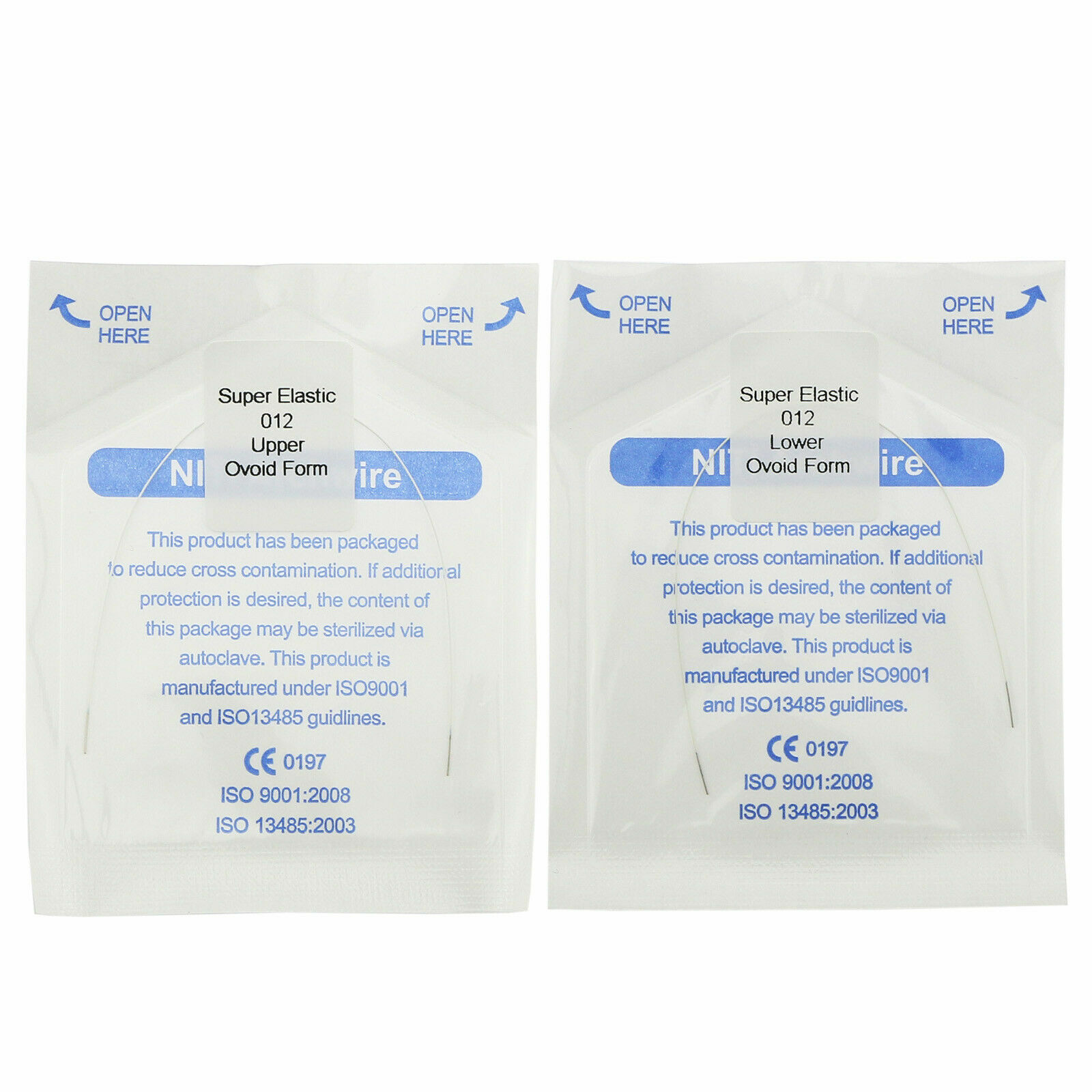 Dental Ortho Super Elastic Niti Arch Wire Rectangular/Round White/Teeth Color