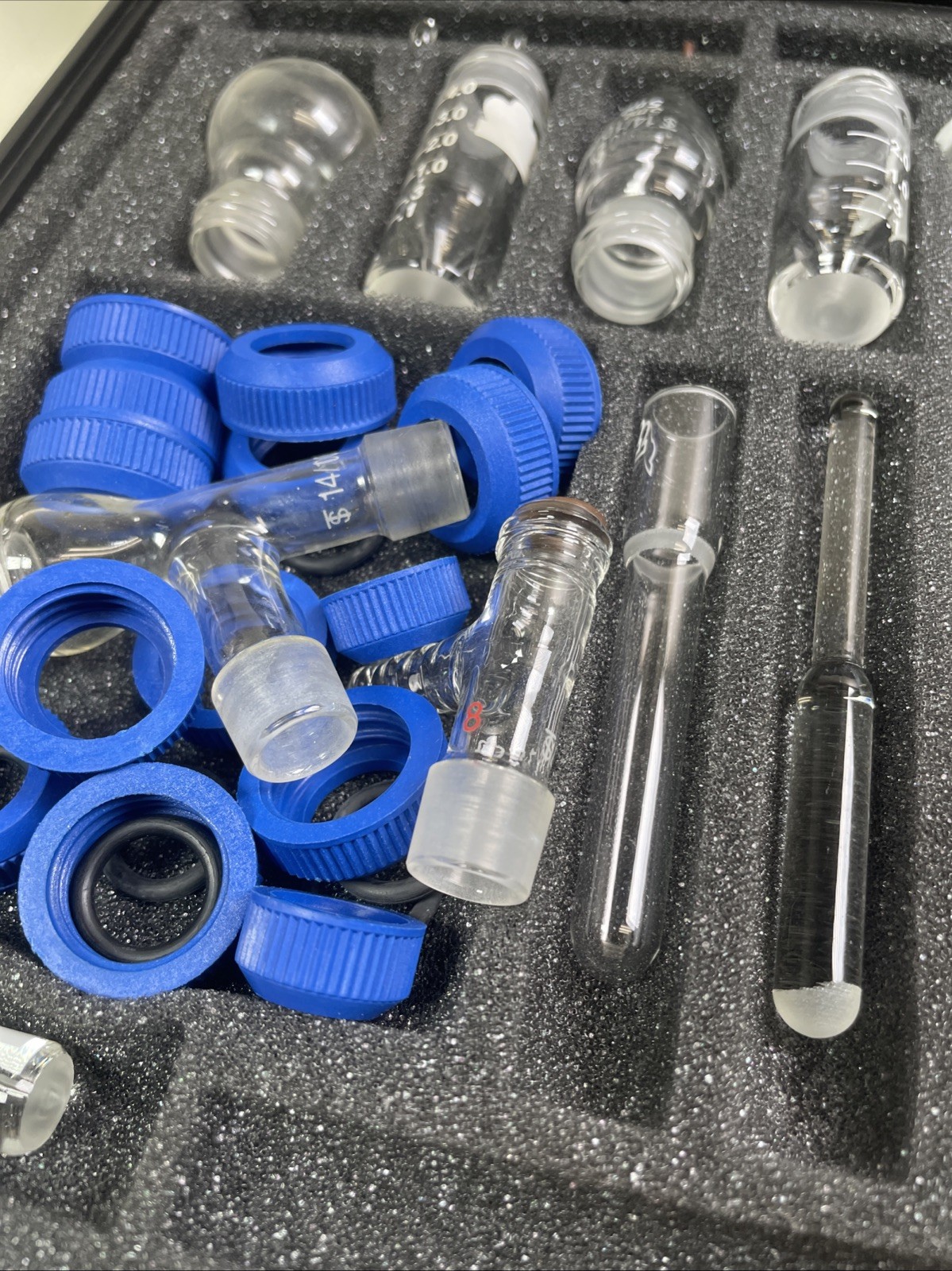 USED Kontes Microflex Williamson K-746000-0000 Chemistry Kit 18pc Glass + More 5