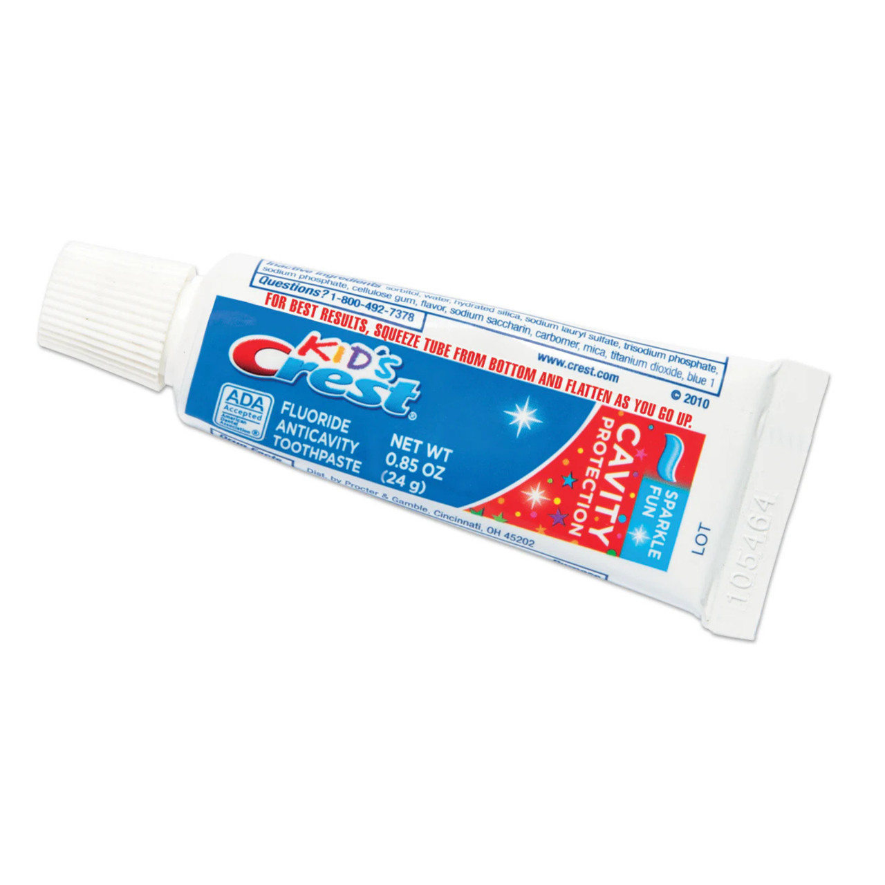 Crest Kid’s Cavity Protection Toothpaste, 2+ Years Sparkle Fun, 0.85 oz 72/Case