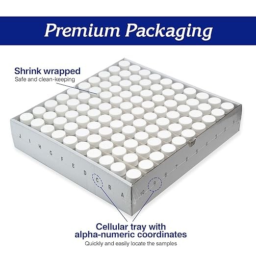 100/1000Pcs 20ml Scintillation Vials Glass Vials Counting Vial Lab Vials w/ caps