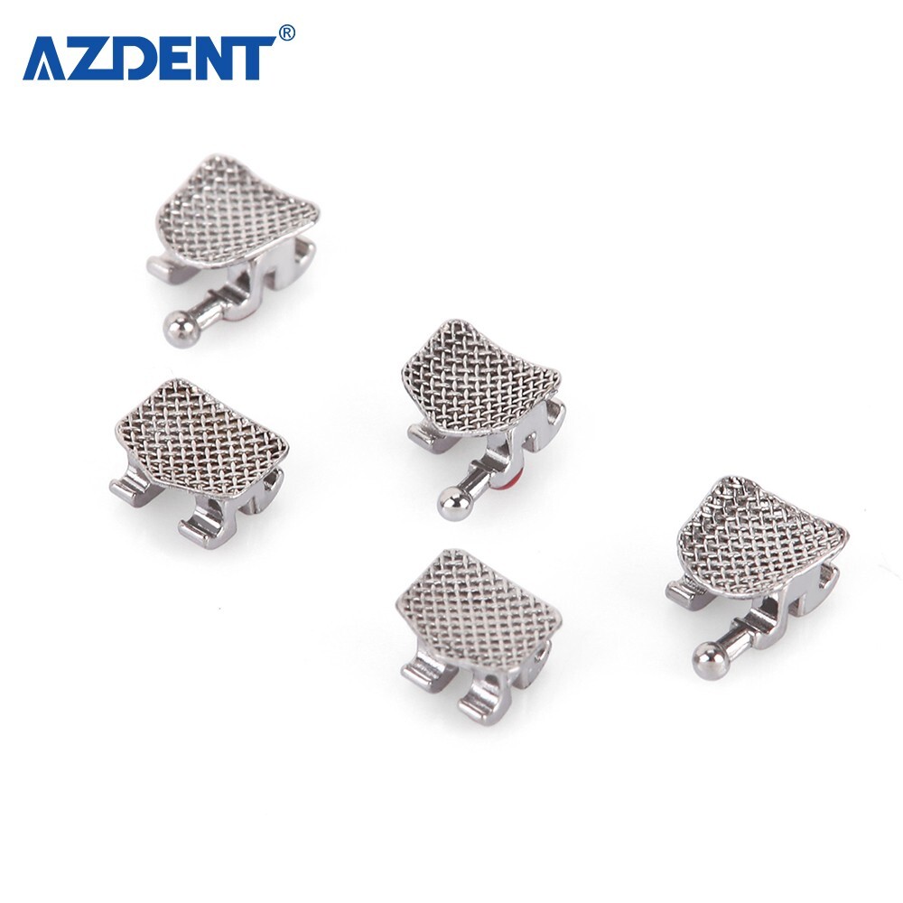 1 Pack AZDENT Dental Orthodontic Brackets Metal Braces Mini Roth.022 Hooks 3 4 5