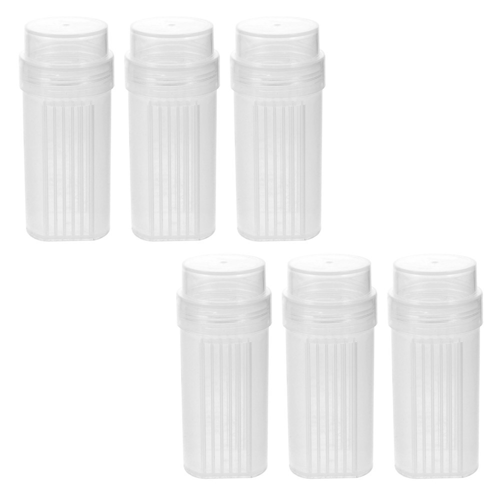 6 Pcs Staining Tank for Slides Lab Microscope Supplies Clear Plastic Jar