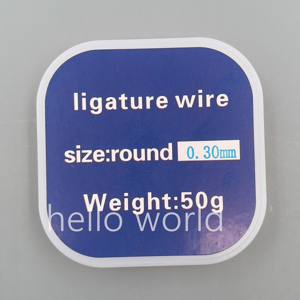 5 Rolls Ligature Wire Dental Orthodontic Stainless Steel Wire 0.30mm 50g