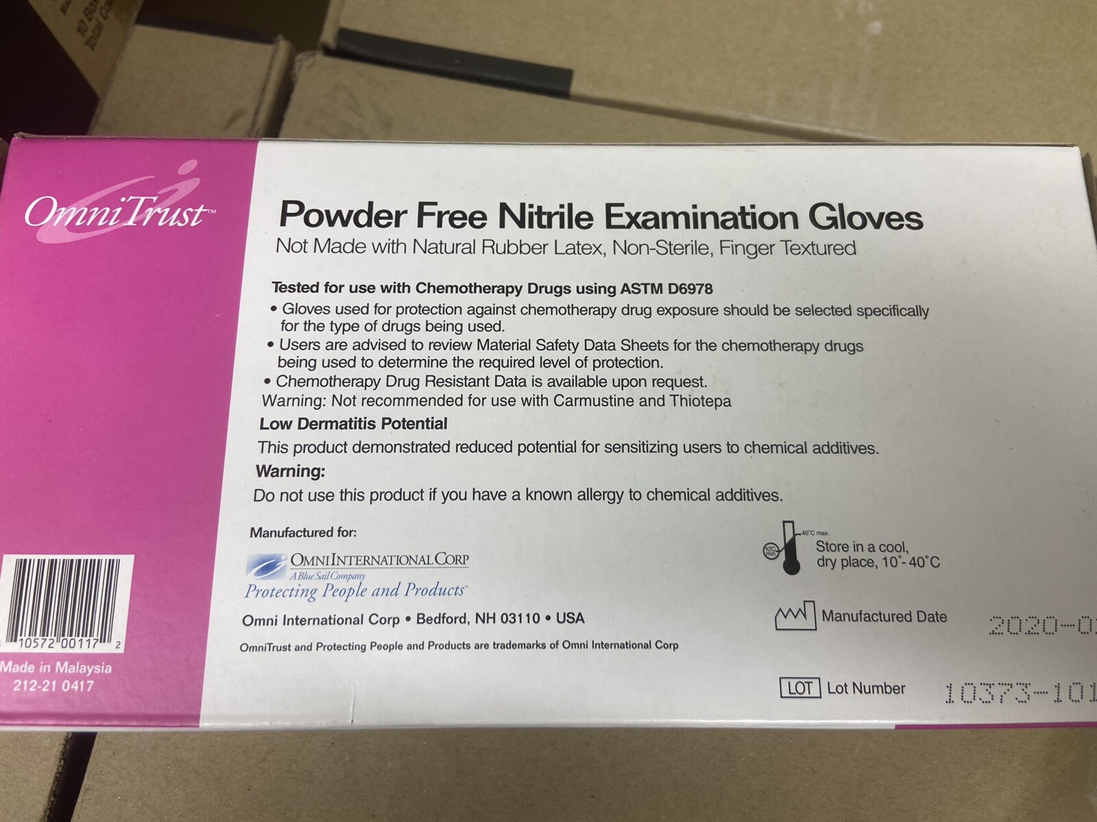OmniTrust Nitrile Powder Free CF (Small)