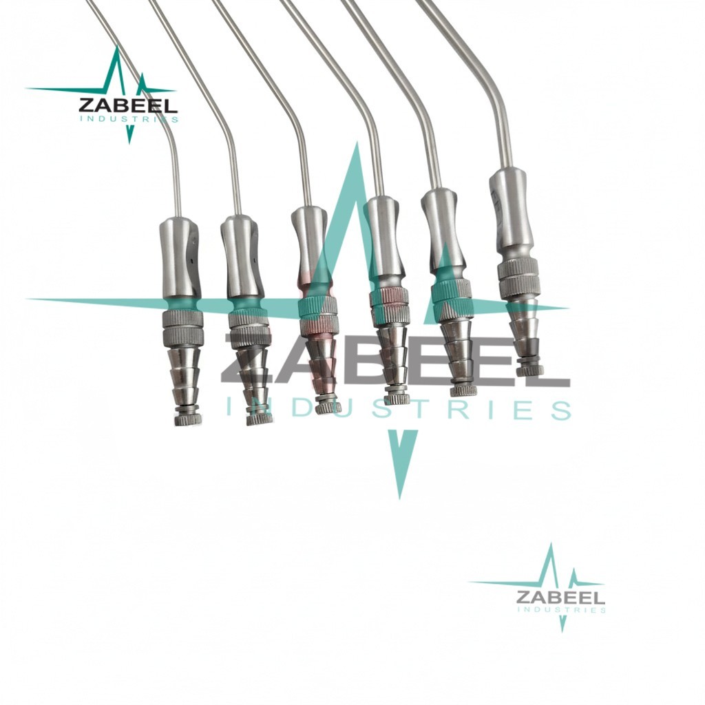 Frazier Suction Tubes With Ball Tip 6 PCs 6,7,8,9,11,12 FR Surgical Instruments