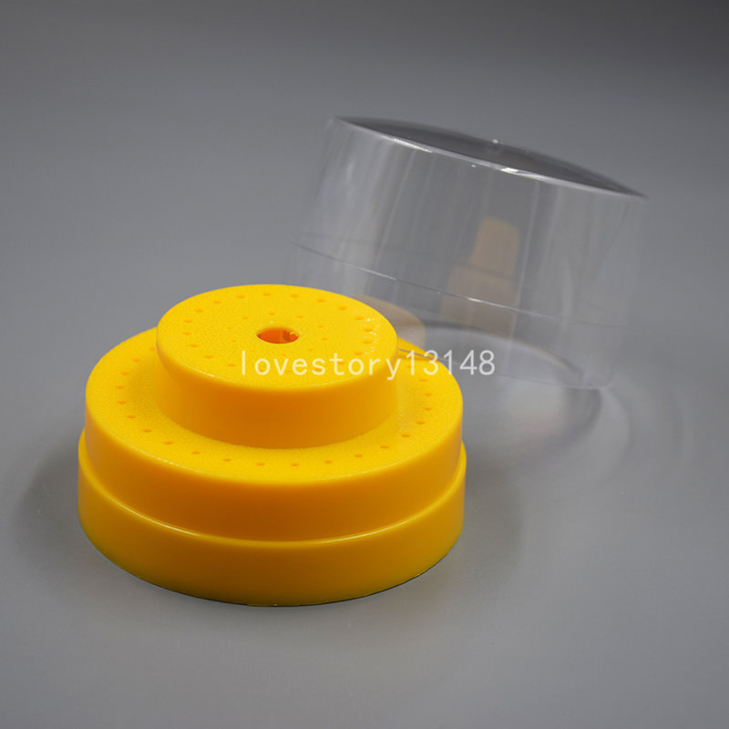 Dental Plastic Burs Holder Block Drills Case 60 Holes Slots For RA HP FG Burr
