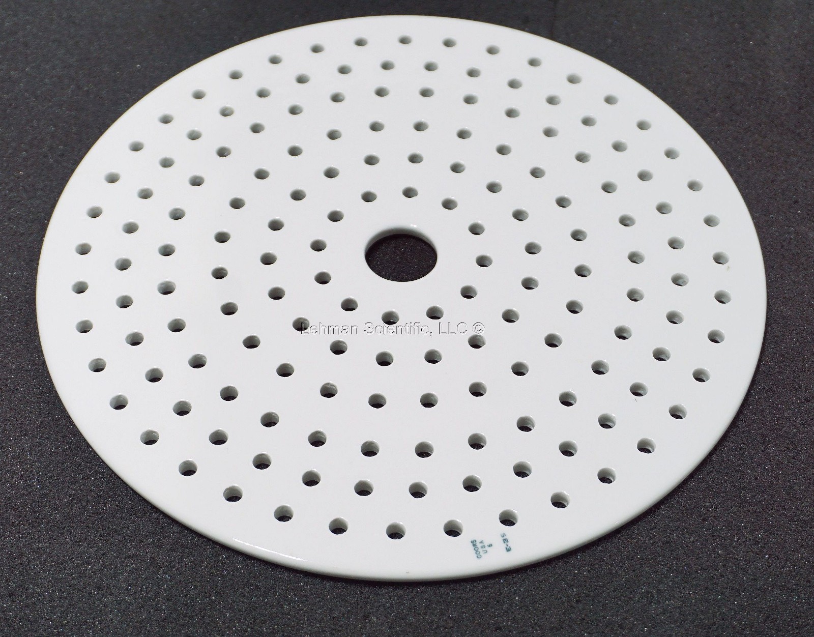 Coors E-35, 9-inch Porcelain Desiccator Plate, never used. Made in the USA.