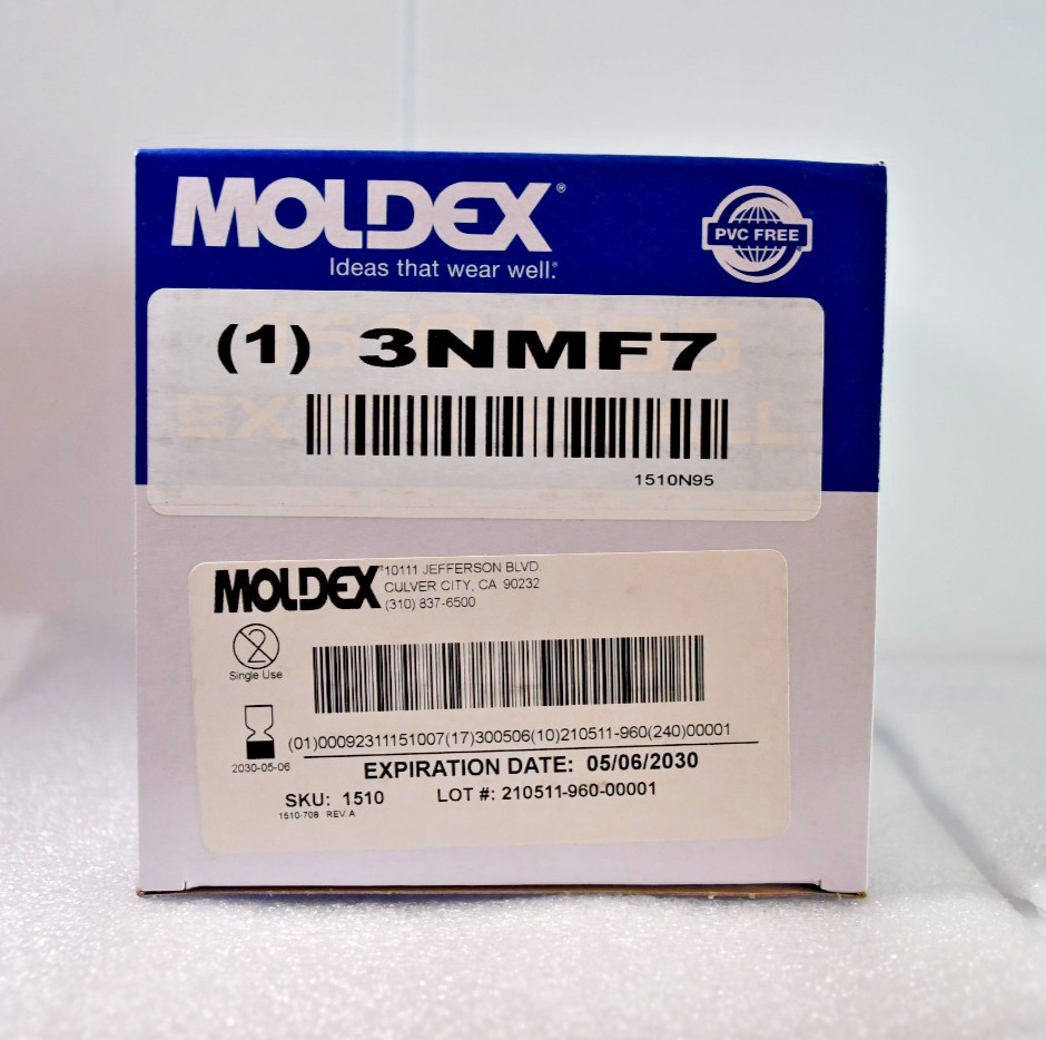 N95 Moldex 1500 Respirator Dust Flu Face Masks, NIOSH Approved, 20 Pack, Free Sh