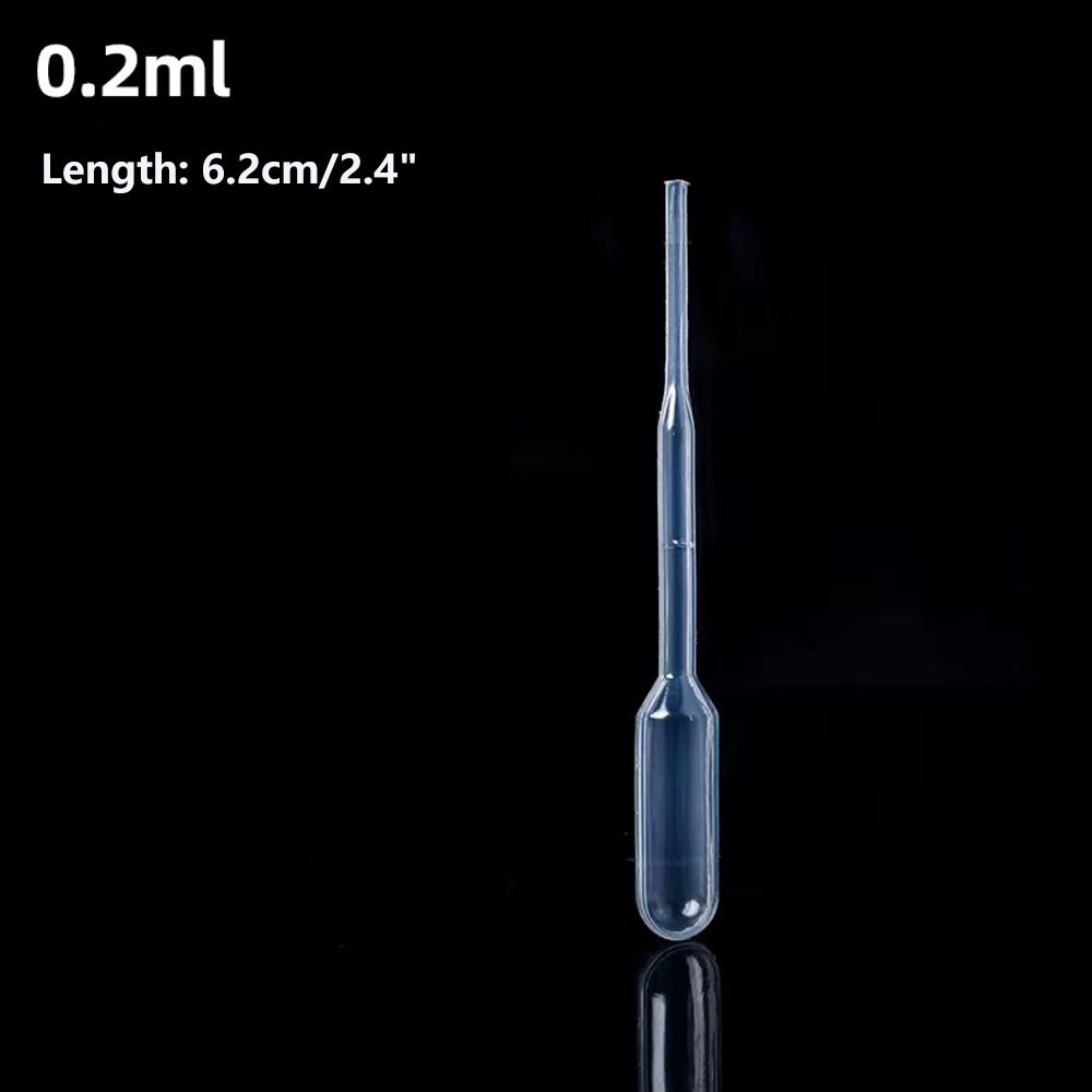 100/200Pcs Transparent Plastic Disposable Transfer Oils Pipettes Eye Dropper