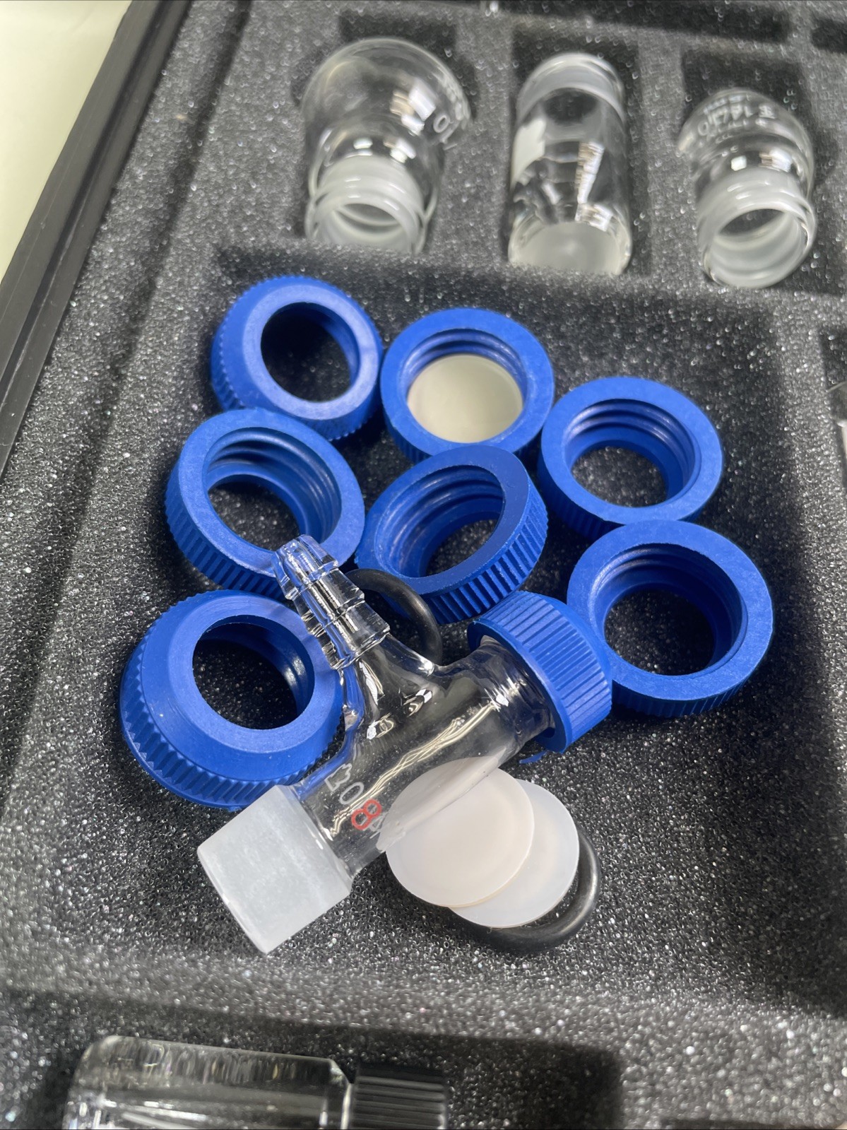 USED Kontes Microflex Williamson K-746000-0000 Chemistry Kit 17pc Glass + More 4